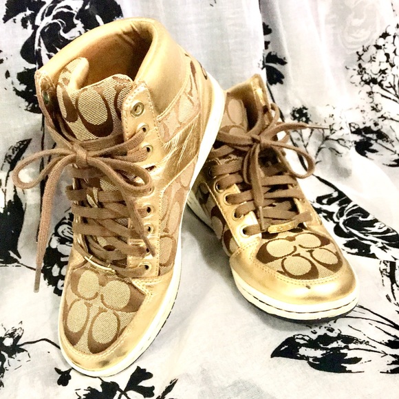 Coach high cut lace up shoes - Picture 1 of 8